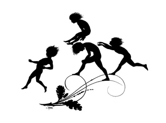 Illustration pour Gottliche Jugen par K W Diefenbach